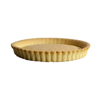 TARTLET RND FLUTED, PURE BUTTER, 7", 12 PC