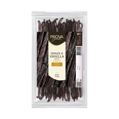 VANILLA BEANS, TAHITIAN, GRADE A, 4OZ