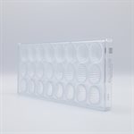 POLYCARBONATE MOLD CUP OVAL 27.5X13.5X2.4CM