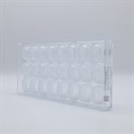 POLYCARBONATE MOLD CUP OVAL 27.5X13.5X2.4CM