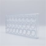 POLYCARBONATE MOLD HEART 27.5X13.5X2.4CM