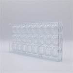 POLYCARBONATE MOLD HEART 27.5X13.5X2.4CM