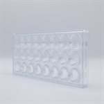 POLYCARBONATE MOLD HEART 27.5X13.5X2.4CM
