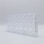 POLYCARBONATE MOLD HAZELNUT DOUBLE 27.5X13.5X2.4CM