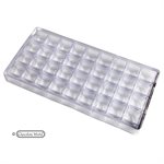 POLYCARBONATE MOLD COFFEE BEAN 27.5X13.5X2.8CM