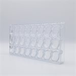 POLYCARBONATE MOLD PINEAPPLE 27.5X13.5X2.4CM