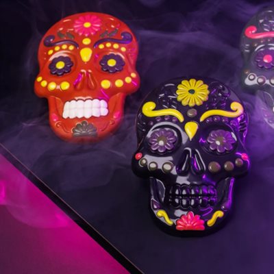 POLYCARBONATE CHOCOLATE MOULD TABLET DIA DE LOS MUERTOS CW12198