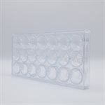 POLYCARBONATE MOLD LARGE ROSE 27.5X13.5X2.4CM