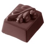 POLYCARBONATE MOLD SQUARE LEAF 27.5X13.5X2.4CM