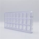 POLYCARBONATE MOLD SQUARE LEAF 27.5X13.5X2.4CM