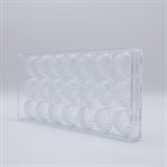 POLYCARBONATE MOLD SMALL LEAF DEEP 27.5X13.5X2.4CM