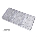 POL.MLD FLOWERCARAQUE ROUND 5 FIG 27.5X13.5X2.4CM