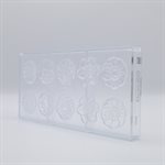 POL.MLD FLOWERCARAQUE ROUND 5 FIG 27.5X13.5X2.4CM