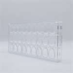 POLYCARBONATE MOLD EGG 27.5X13.5X2.4CM