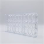 POLYCARBONATE MOLD EGG 27.5X13.5X2.4CM