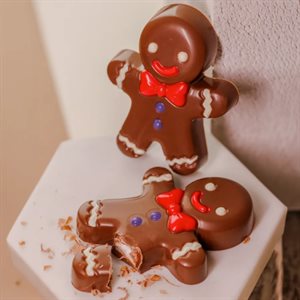 POLYCARBONATE CHOCOLATE MOULD TABLET GINGERBREAD MAN CW12196