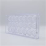 POLYCARBONATE MOLD HEART HAZELNUT 27.5X13.5X2.4CM
