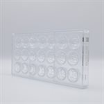 POLYCARBONATE MOLD ROSE 27.5X13.5X2.4CM