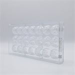 POLYCARBONATE MOLD ROSE 27.5X13.5X2.4CM
