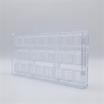 POLYCARBONATE MOLD SQUARE STAR 27.5X13.5X2.4CM