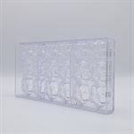 POLYCARBONATE MOLD VIOLET 27.5X13.5X2.4CM