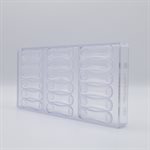 POLYCARBONATE MOLD CAT'S TONGUE 27.5X13.5X2.4CM