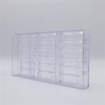 POLYCARBONATE MOLD CAT'S TONGUE 27.5X13.5X2.4CM