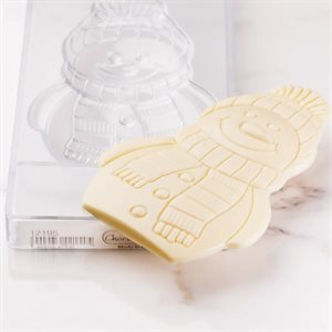 POLYCARBONATE CHOCOLATE MOULD TABLET SNOWMAN CW12195