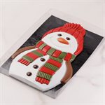 POLYCARBONATE CHOCOLATE MOULD TABLET SNOWMAN CW12195