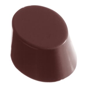 POLYCARBONATE MOLD OVAL SMOOTH 27.5X13.5X2.4CM