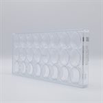 POLYCARBONATE MOLD OVAL SMOOTH 27.5X13.5X2.4CM