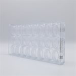 POLYCARBONATE MOLD OVAL SMOOTH 27.5X13.5X2.4CM