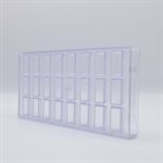 POLYCARBONATE MOLD BLOCK LONG 27.5X13.5X2.4CM
