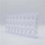 POLYCARBONATE MOLD COCOA BEAN 27.5X13.5X2.4CM