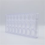 POLYCARBONATE MOLD MARQUISE 27.5X13.5X2.4CM
