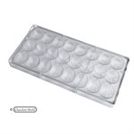 POLYCARBONATE MOLD NUT DOUBLE 27.5X13.5X2.4CM