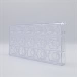 POLYCARBONATE MOLD CROWN 27.5X13.5X2.4CM