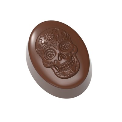POLYCARBONATE CHOCOLATE MOULD DIA DE LOS MUERTOS CW12135