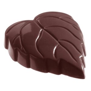 POLYCARBONATE MOLD LEAFHEART 27.5X13.5X2.4CM