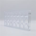 POLYCARBONATE MOLD HEART 27.5X13.5X2.4CM