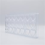 POLYCARBONATE MOLD HEART 27.5X13.5X2.4CM