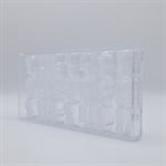 POLYCARBONATE MOLD 7 FIGURES 7 FIG 27.5X13.5X2.4CM