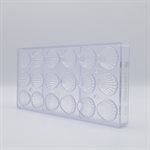 POLYCARBONATE MOLD OYSTER 27.5X13.5X2.4CM