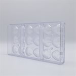 POLYCARBONATE MOLD OYSTER 27.5X13.5X2.4CM