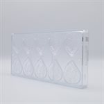POLYCARBONATE MOLD OYSTER 27.5X13.5X2.4CM