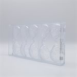 POLYCARBONATE MOLD OYSTER 27.5X13.5X2.4CM