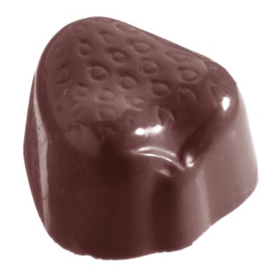 POLYCARBONATE MOLD STRAWBERRY 27.5X13.5X2.4CM