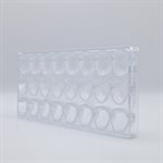 POLYCARBONATE MOLD STRAWBERRY 27.5X13.5X2.4CM