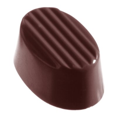 POLYCARBONATE MOLD OVAL RIB 27.5X13.5X2.4CM