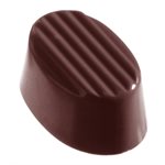 POLYCARBONATE MOLD OVAL RIB 27.5X13.5X2.4CM